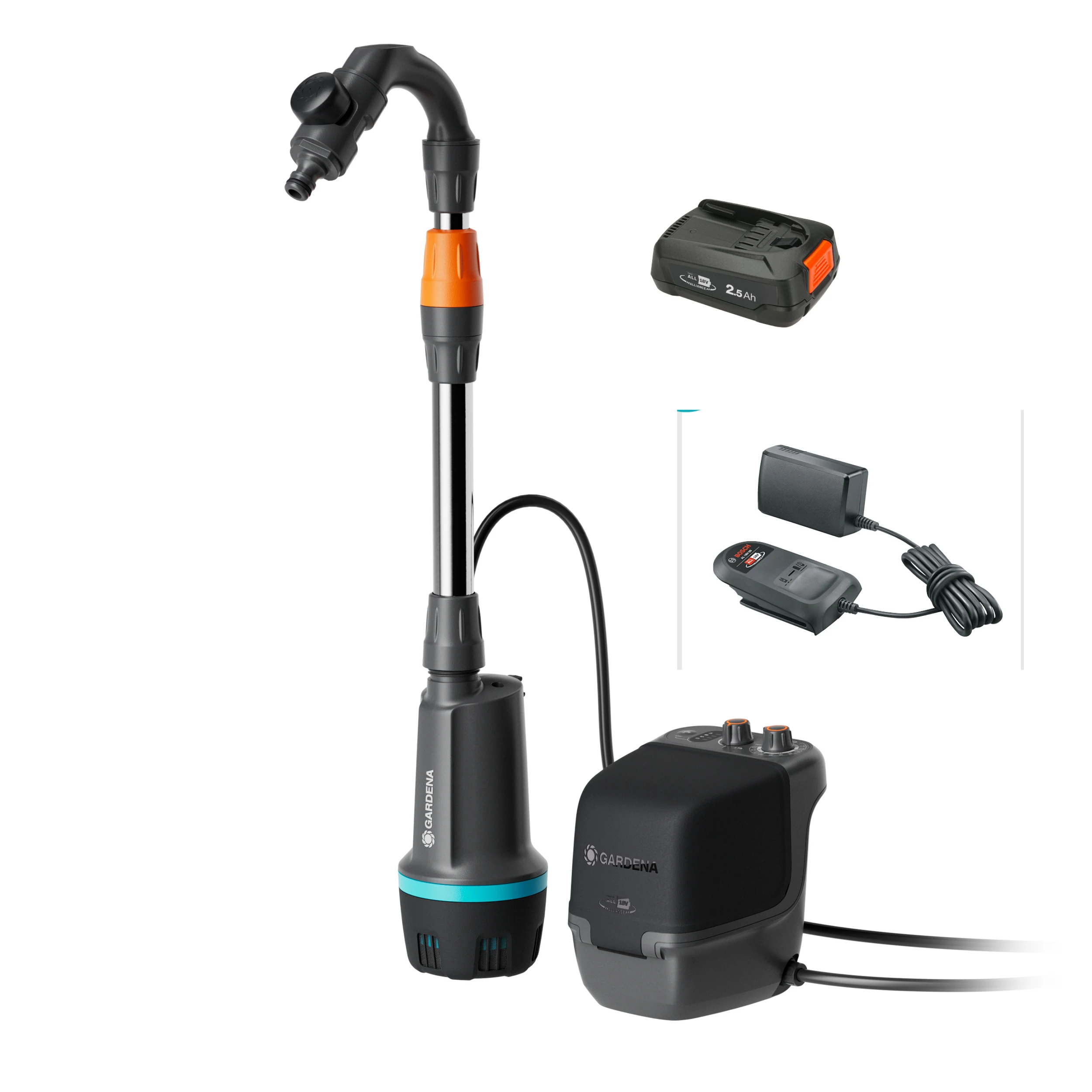 Gardena 2600 Comfort 18V P4A med batteri och laddare